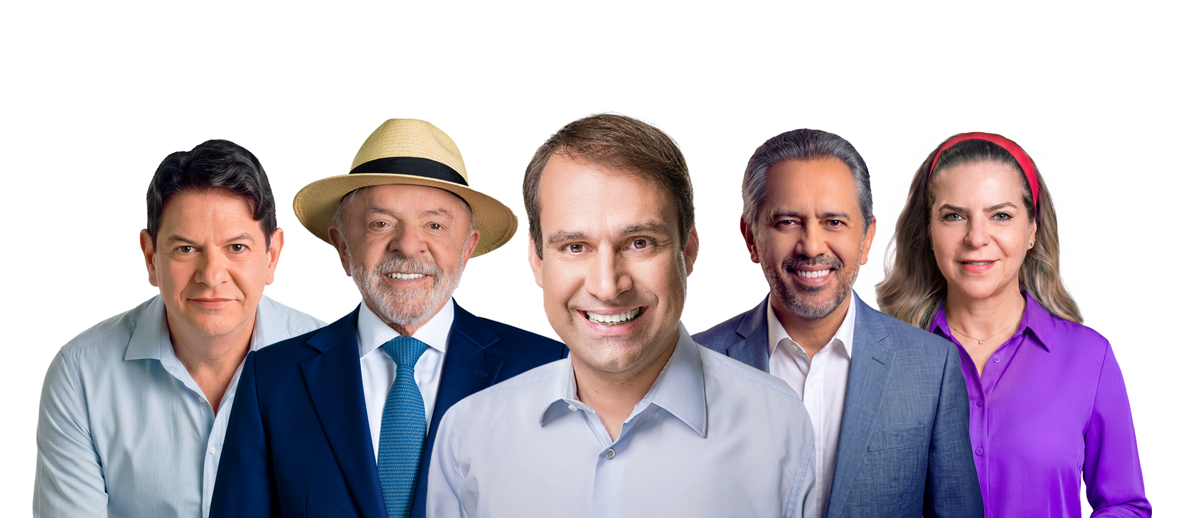 Cid Gomes, Lula, Salmito, Elmano de Freitas e Luizianne Lins